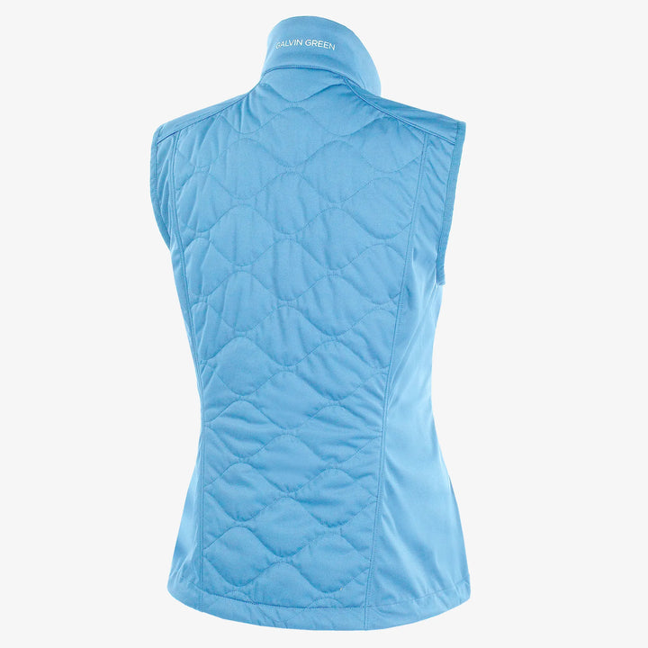 Lucille is a Windproof and water repellent golf vest for Women in the color Alaskan Blue(8)
