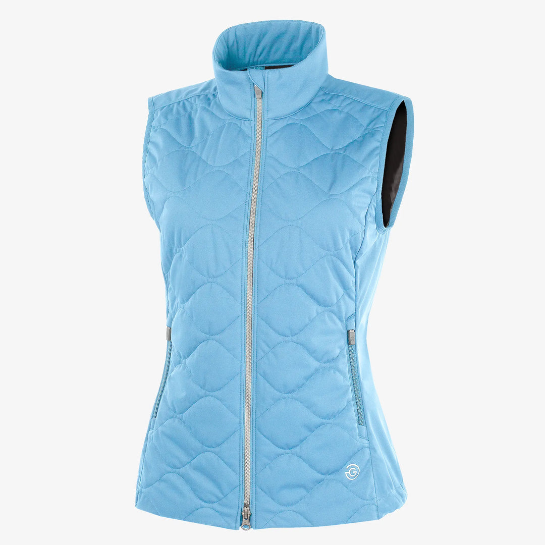 Lucille is a Windproof and water repellent golf vest for Women in the color Alaskan Blue(0)