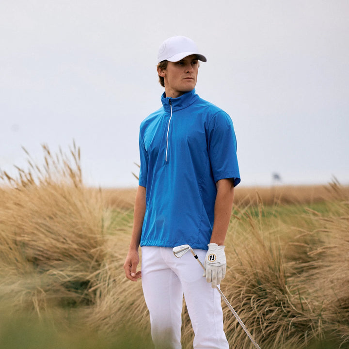 Luis is a Windproof and water repellent golf jacket for Men in the color Royal Blue(7)