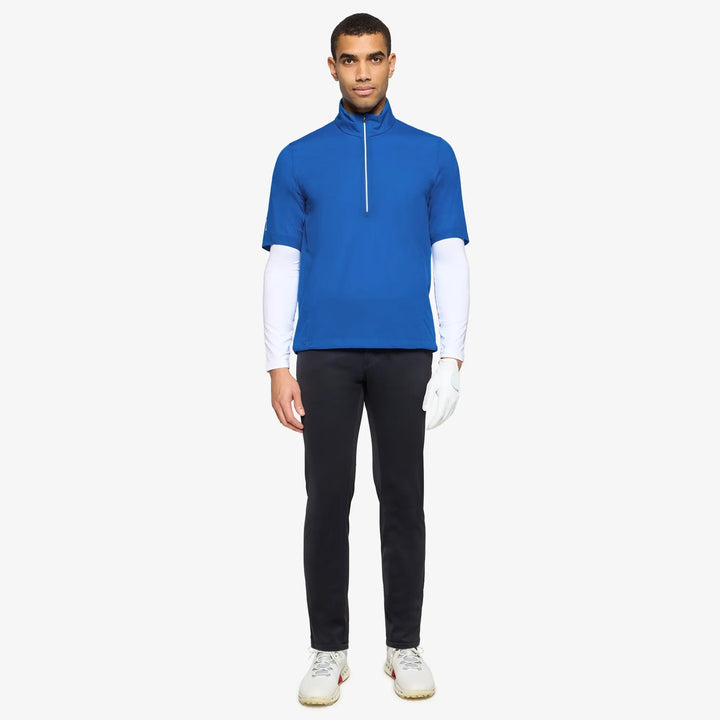 Luis is a Windproof and water repellent golf jacket for Men in the color Royal Blue(2)