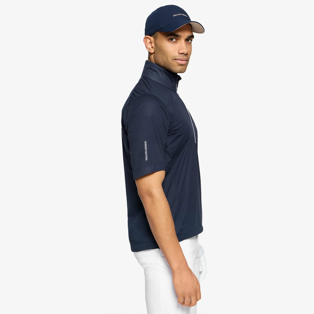 Luis is a Windproof and water repellent golf jacket for Men in the color Navy(3)