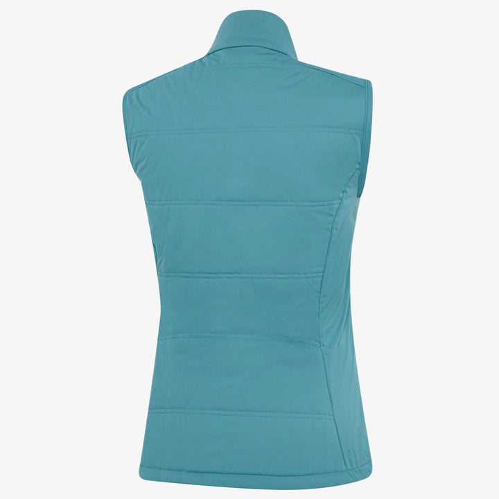 Luna is a Windproof and water repellent golf vest for Women in the color Storm Blue(6)