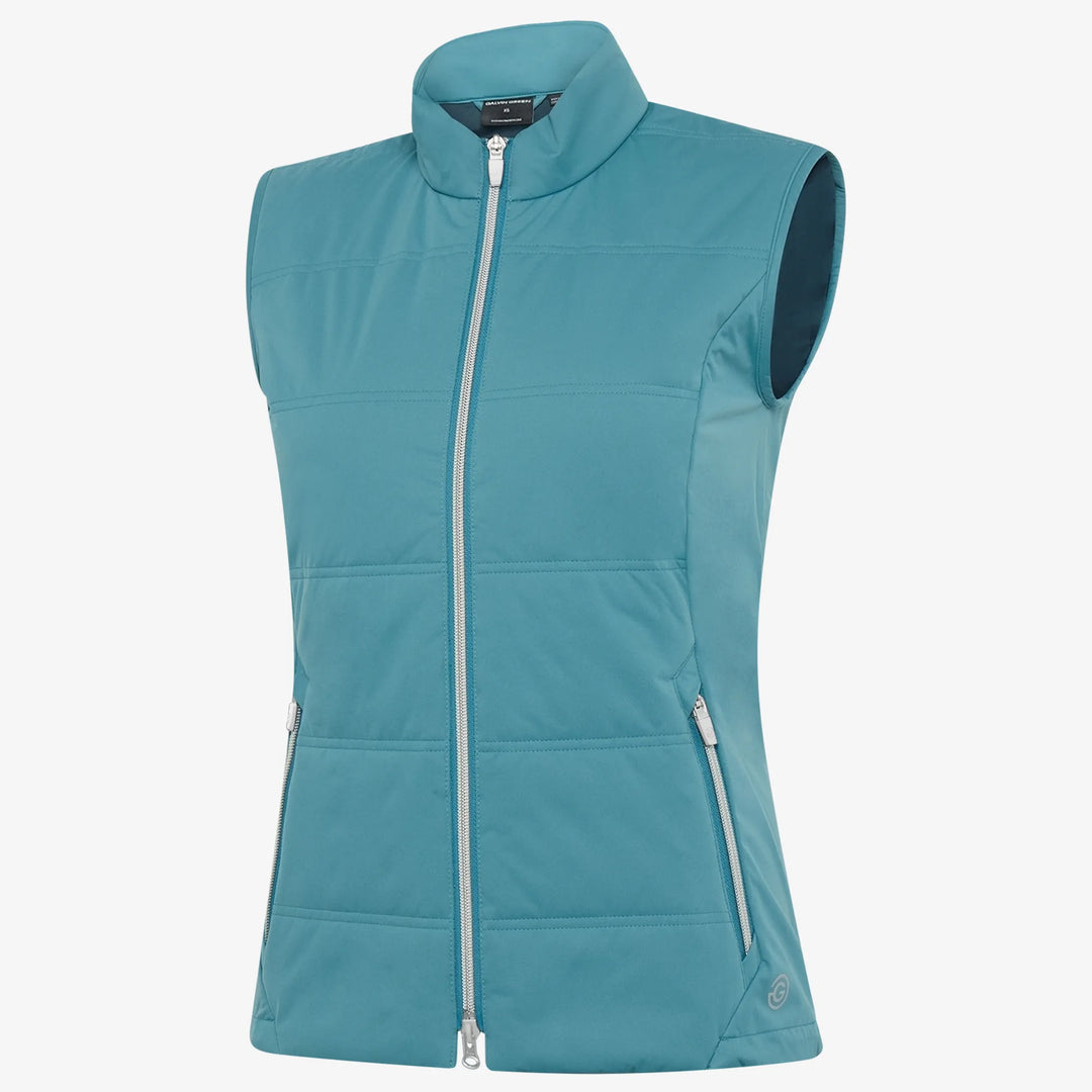 Luna is a Windproof and water repellent golf vest for Women in the color Storm Blue(0)
