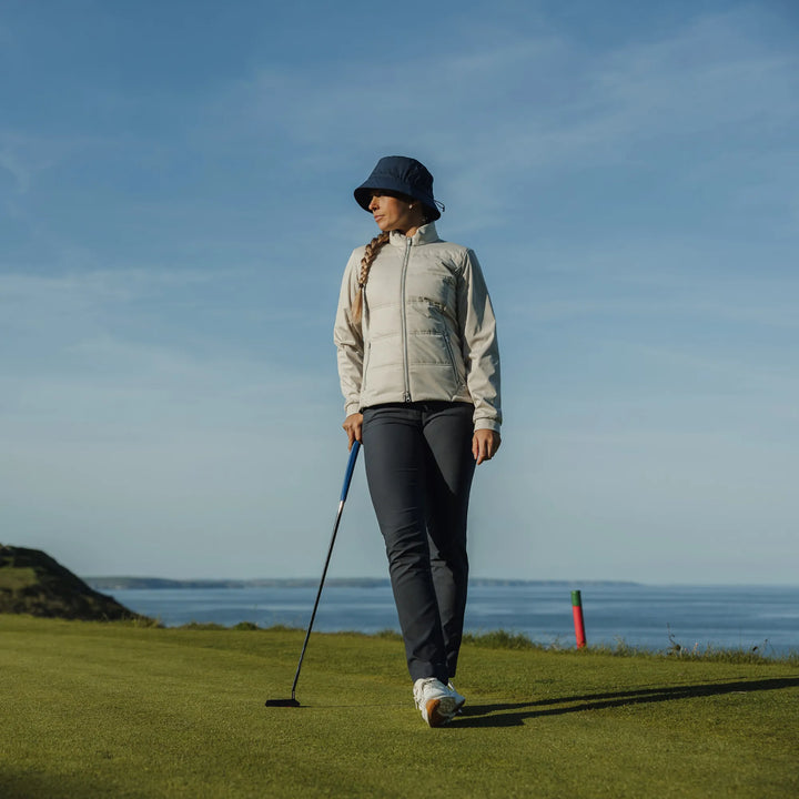 Lydia is a Windproof and water repellent golf jacket for Women in the color Sand(7)