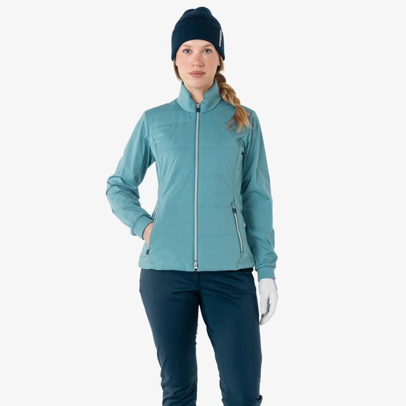 Lydia is a Windproof and water repellent golf jacket for Women in the color Storm Blue(1)