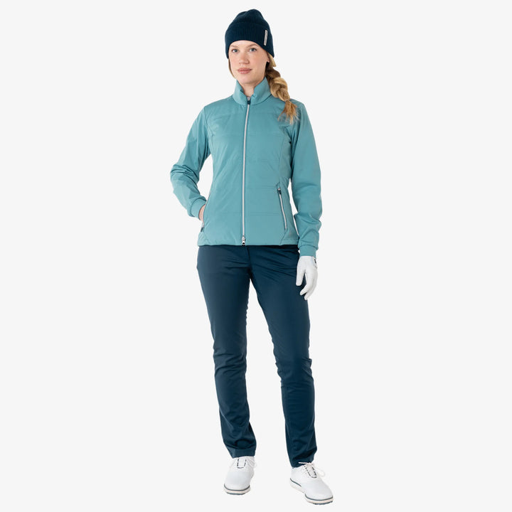Lydia is a Windproof and water repellent golf jacket for Women in the color Storm Blue(2)