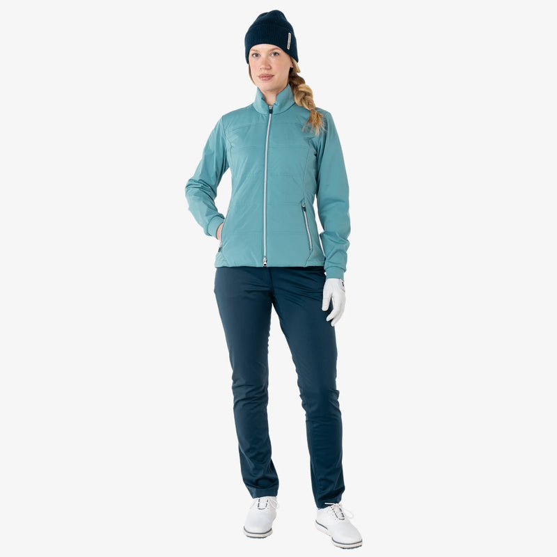 Lydia is a Windproof and water repellent golf jacket for Women in the color Storm Blue(2)