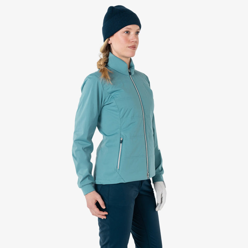 Lydia is a Windproof and water repellent golf jacket for Women in the color Storm Blue(3)