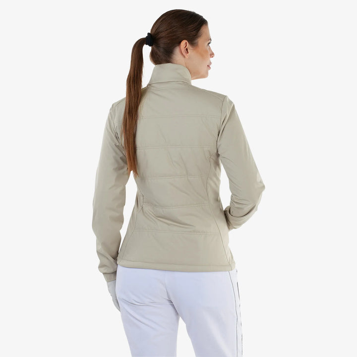 Lydia is a Windproof and water repellent golf jacket for Women in the color Sand(4)