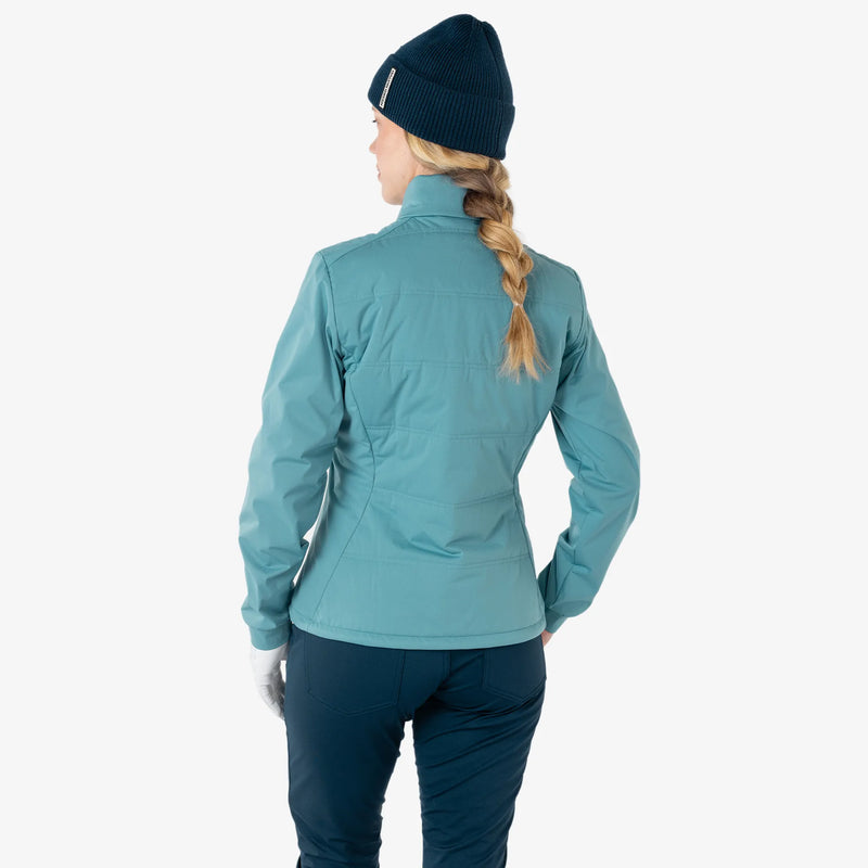 Lydia is a Windproof and water repellent golf jacket for Women in the color Storm Blue(4)