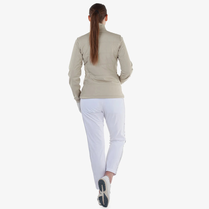 Lydia is a Windproof and water repellent golf jacket for Women in the color Sand(5)
