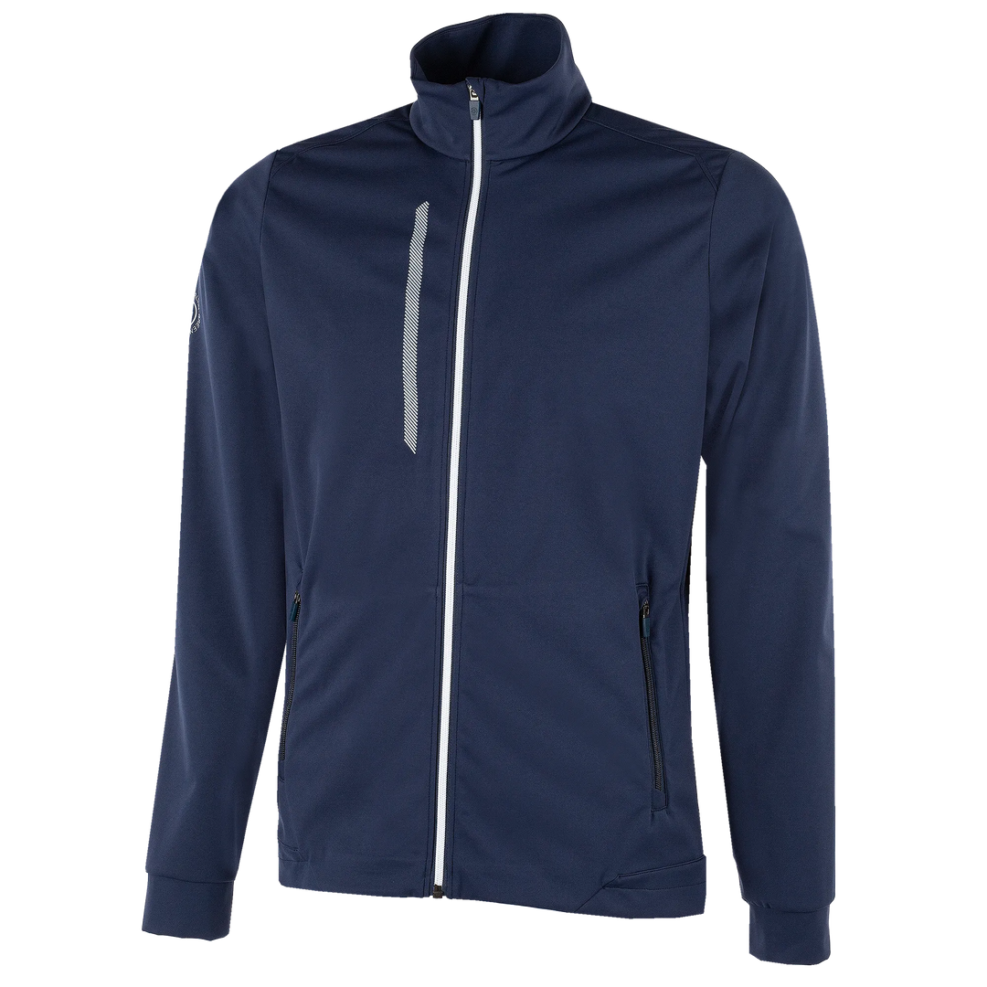 Lyle is a Windproof and water repellent golf jacket for Men in the color Navy(0)