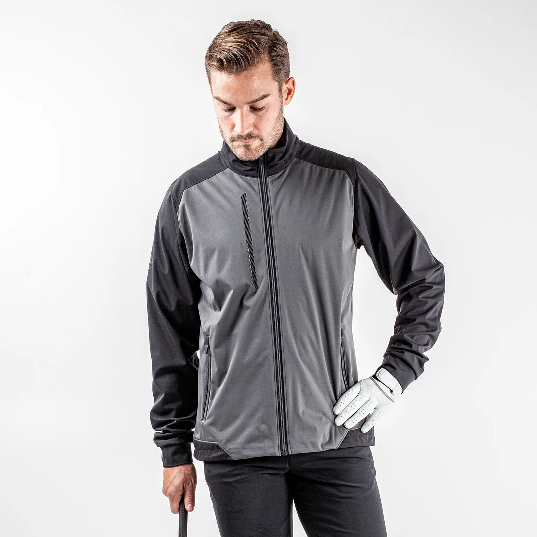 Lyle is a Windproof and water repellent golf jacket for Men in the color Forged Iron(1)