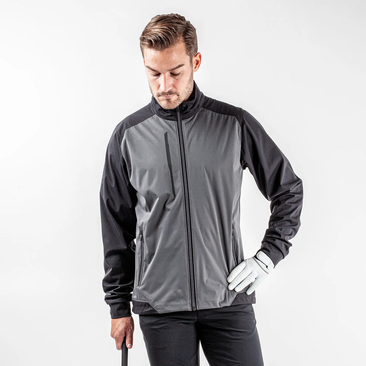 Lyle is a Windproof and water repellent golf jacket for Men in the color Forged Iron(1)