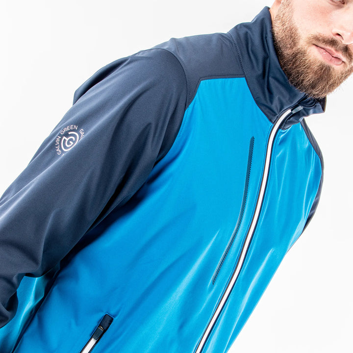 Lyle is a Windproof and water repellent golf jacket for Men in the color Blue(3)