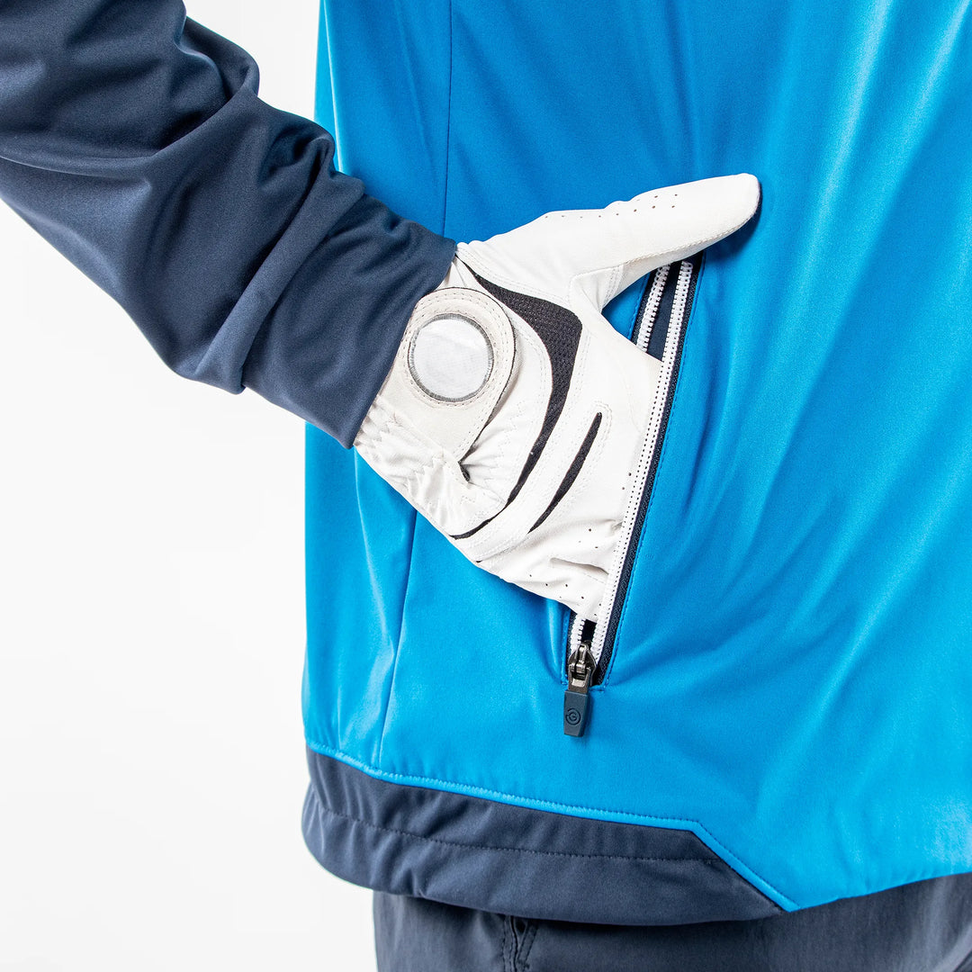 Lyle is a Windproof and water repellent golf jacket for Men in the color Blue(4)