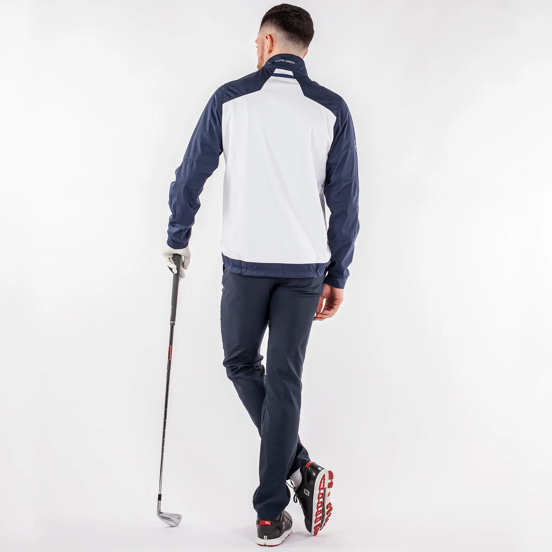 Lyle is a Windproof and water repellent golf jacket for Men in the color White(8)