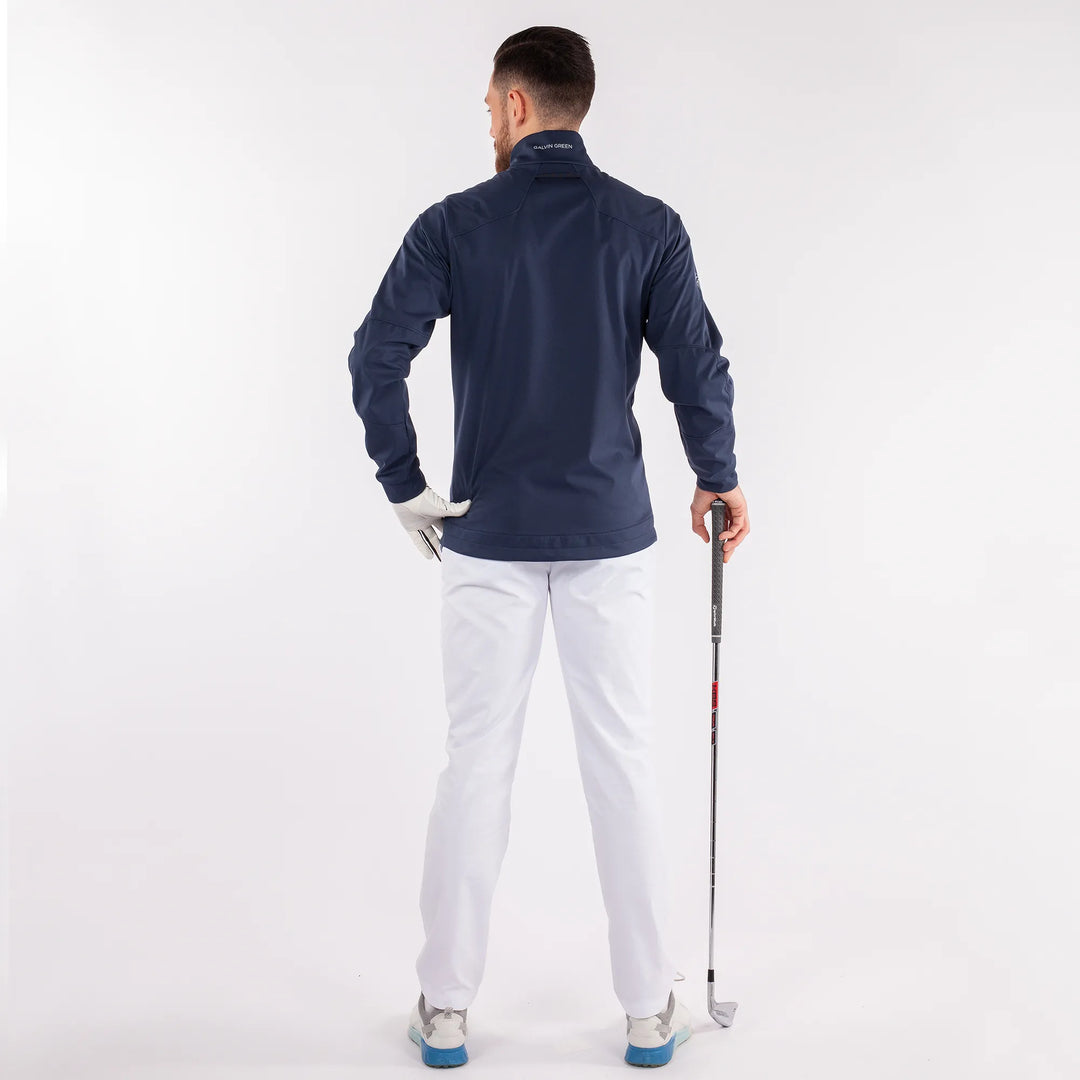 Lyle Windproof and water repellent golf jacket Navy – Galvin Green Lyle Windproof and water repellent golf jacket Navy – Galvin Green