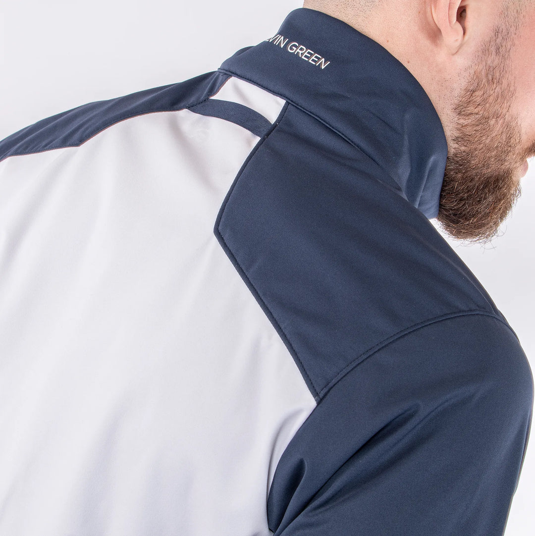 Lyle is a Windproof and water repellent golf jacket for Men in the color White(9)
