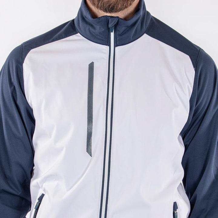 Lyle is a Windproof and water repellent golf jacket for Men in the color White(3)