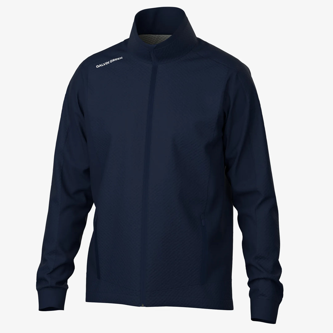 Lyndon is a Windproof and water repellent golf jacket for Men in the color Navy(0)