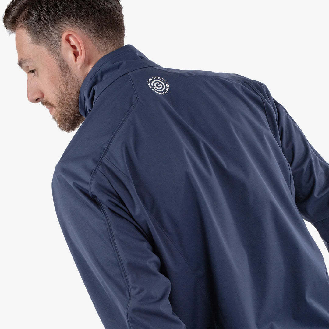 Lyndon is a Windproof and water repellent golf jacket for Men in the color Navy(7)