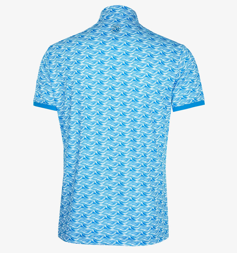 Madden is a Breathable short sleeve golf shirt for Men in the color Blue/White(8)