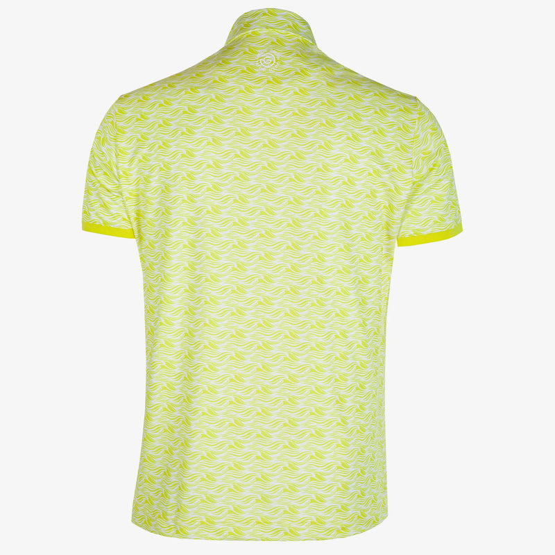 Madden is a Breathable short sleeve golf shirt for Men in the color Sunny Lime/White(8)
