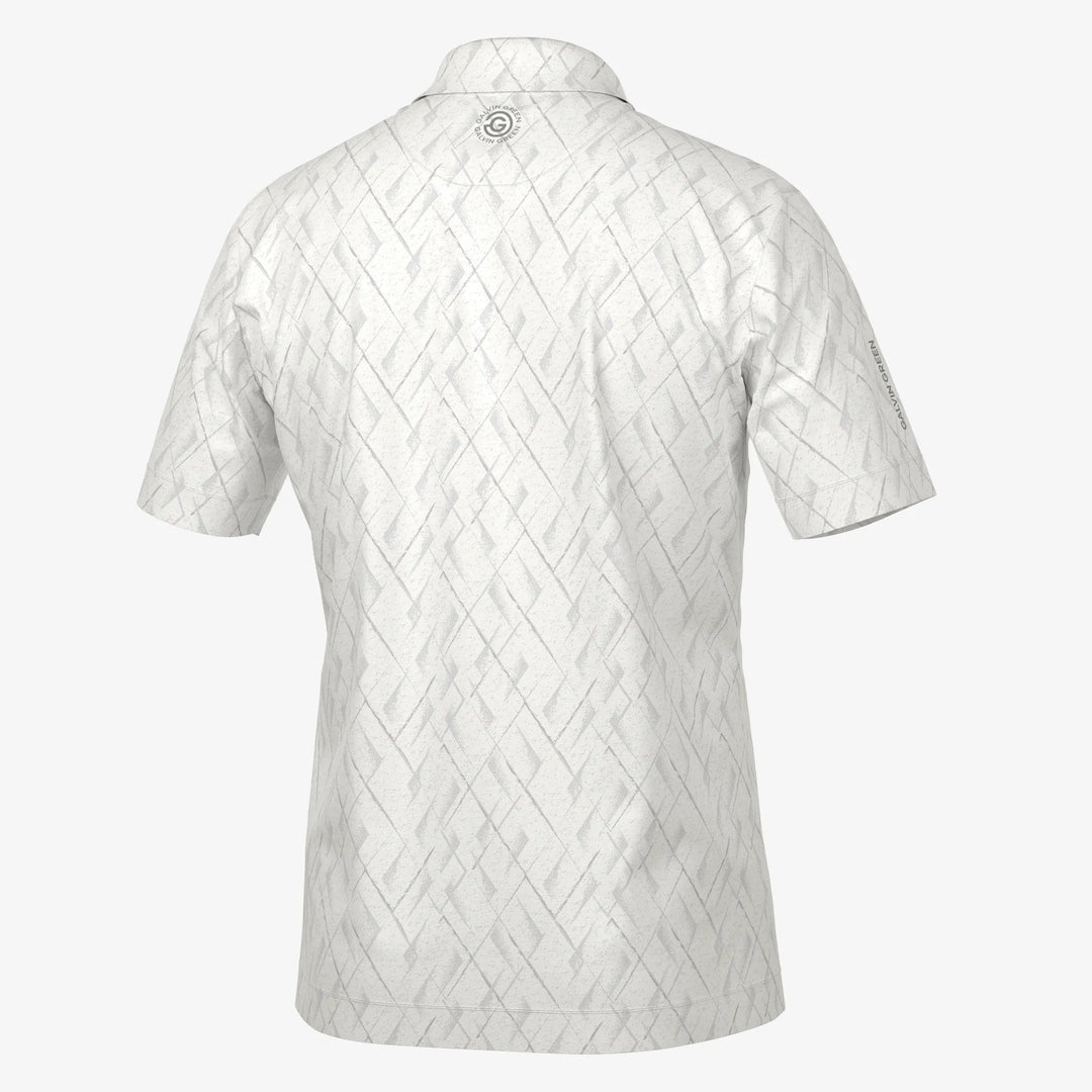 Mads is a Breathable short sleeve golf shirt for Men in the color White(7)