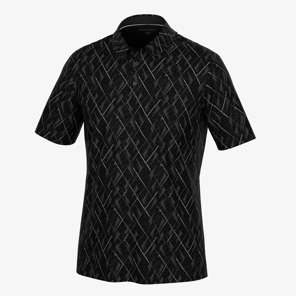 Mads is a Breathable short sleeve golf shirt for Men in the color Black(0)