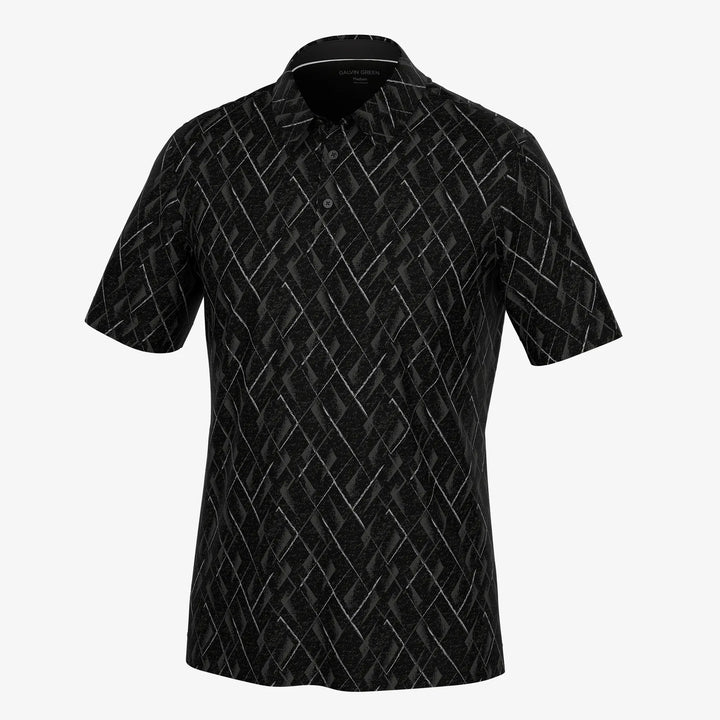 Mads is a Breathable short sleeve golf shirt for Men in the color Black(0)