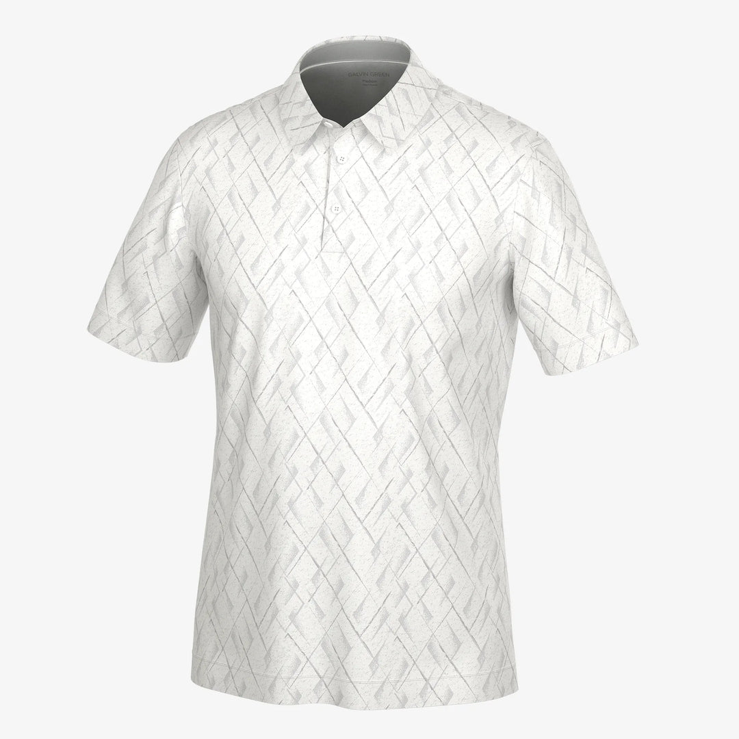 Mads is a Breathable short sleeve golf shirt for Men in the color White(0)