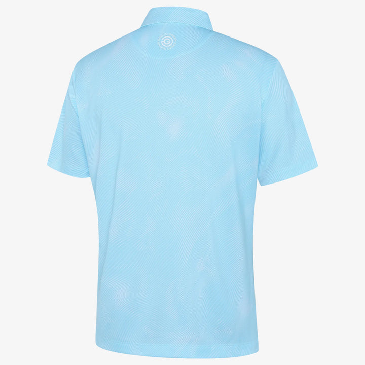 Maguire is a Breathable short sleeve golf shirt for Men in the color Crystal Blue(1)