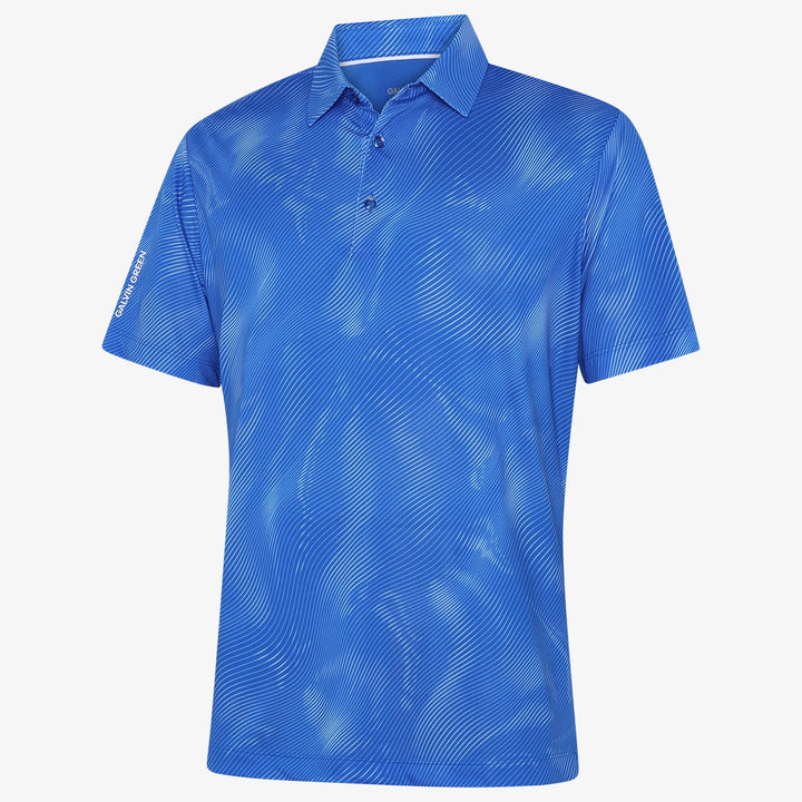 Maguire is a Breathable short sleeve golf shirt for Men in the color Royal Blue(0)