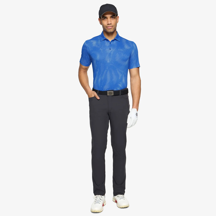 Maguire is a Breathable short sleeve golf shirt for Men in the color Royal Blue(2)
