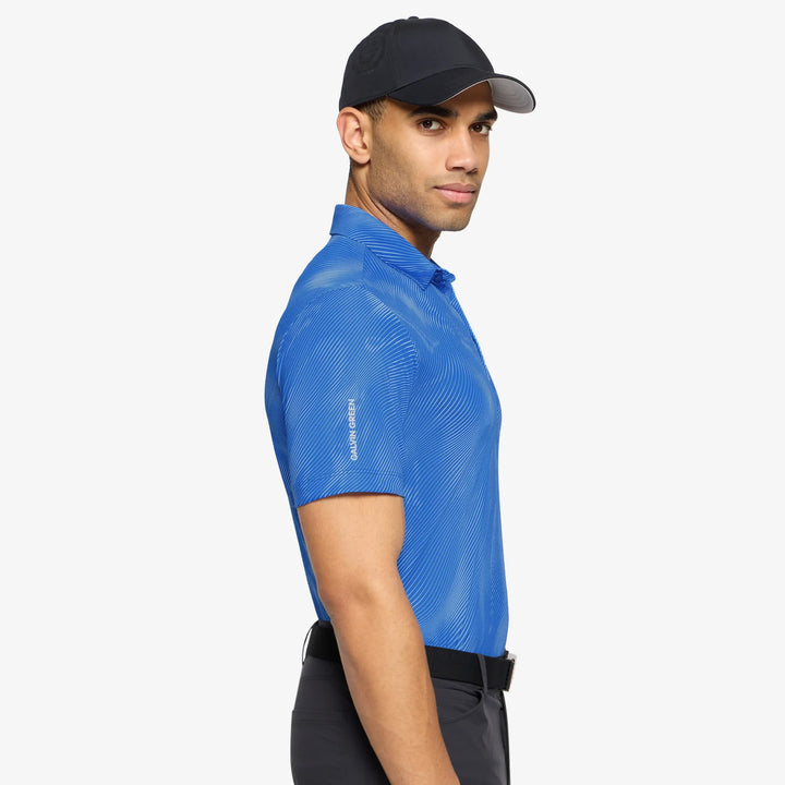Maguire is a Breathable short sleeve golf shirt for Men in the color Royal Blue(3)
