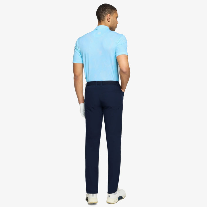 Maguire is a Breathable short sleeve golf shirt for Men in the color Crystal Blue(5)