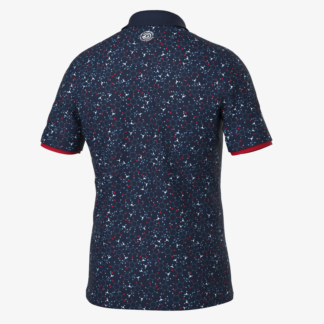 Mannix Breathable short sleeve golf shirt Navy/Red – Galvin Green Mannix Breathable short sleeve golf shirt Navy/Red – Galvin Green