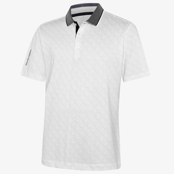 Mansfield is a Breathable short sleeve golf shirt for Men in the color White(0)