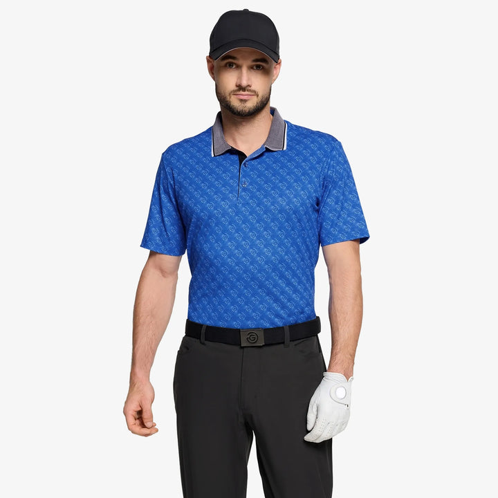 Mansfield is a Breathable short sleeve golf shirt for Men in the color Royal Blue(1)