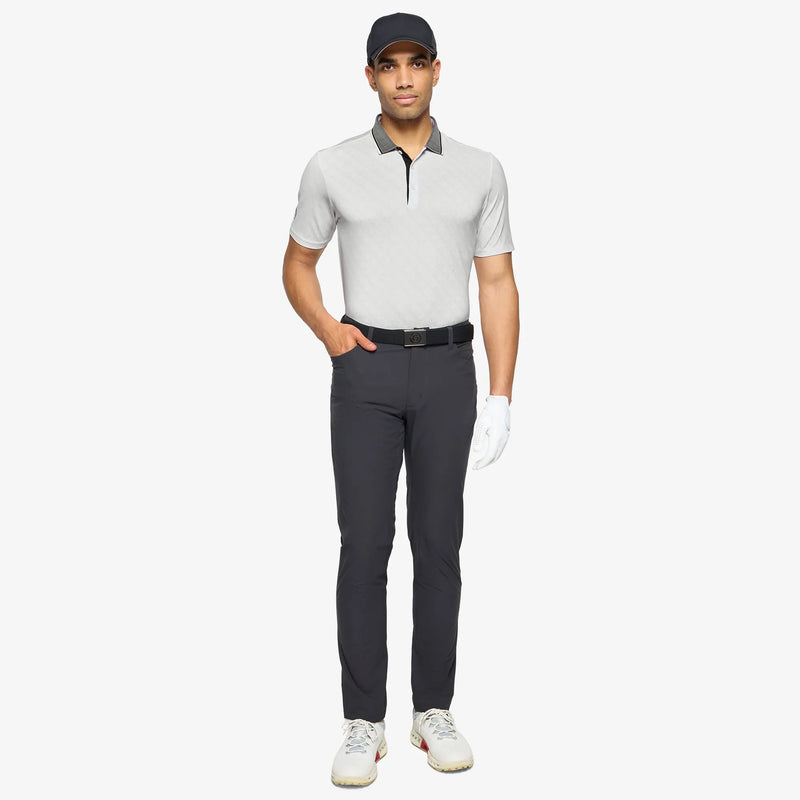 Mansfield is a Breathable short sleeve golf shirt for Men in the color White(2)