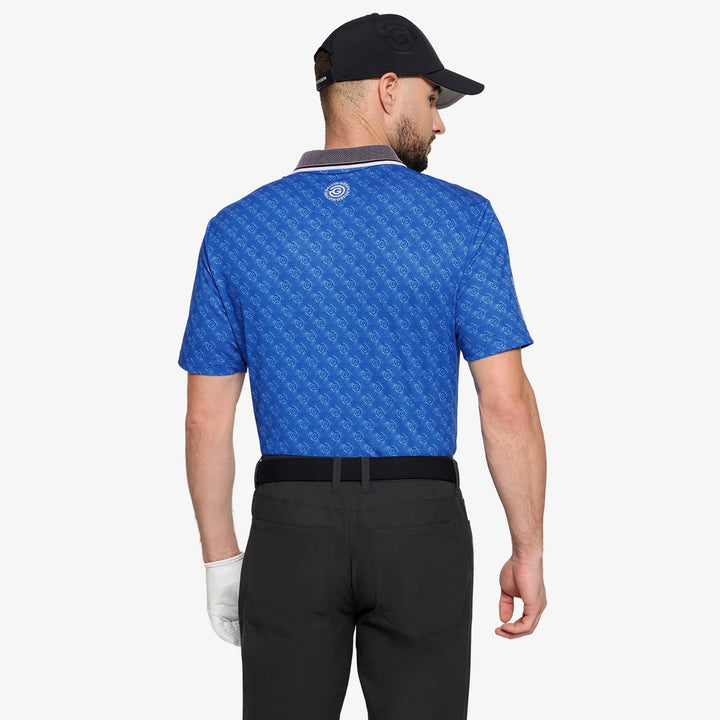 Mansfield is a Breathable short sleeve golf shirt for Men in the color Royal Blue(4)