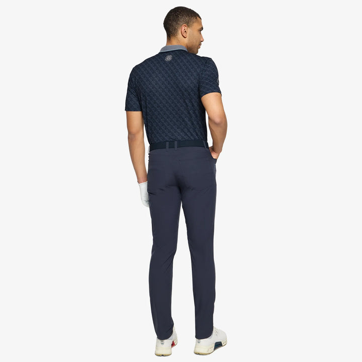 Mansfield is a Breathable short sleeve golf shirt for Men in the color Navy(5)