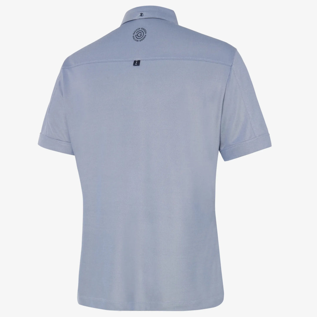 Maple is a Breathable short sleeve golf shirt for Men in the color Moonlight Blue(7)