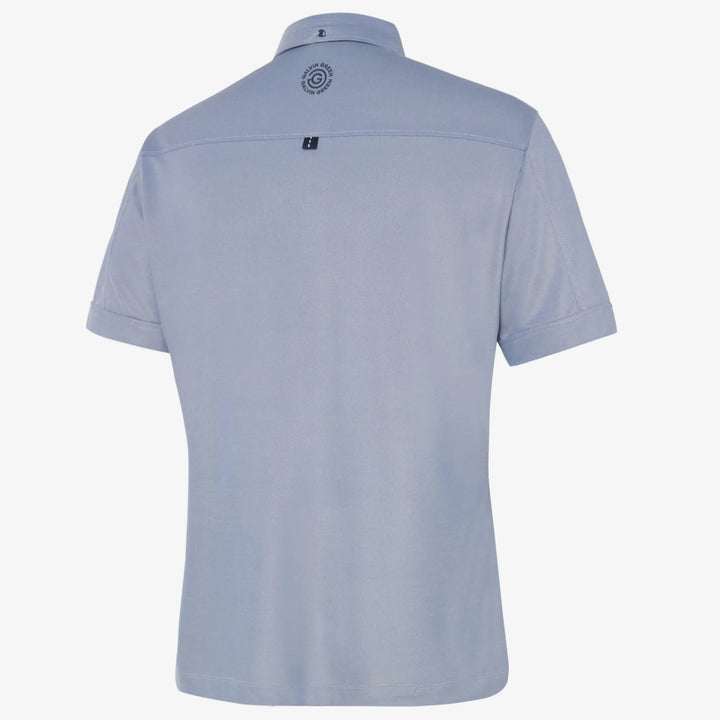 Maple is a Breathable short sleeve golf shirt for Men in the color Moonlight Blue(7)