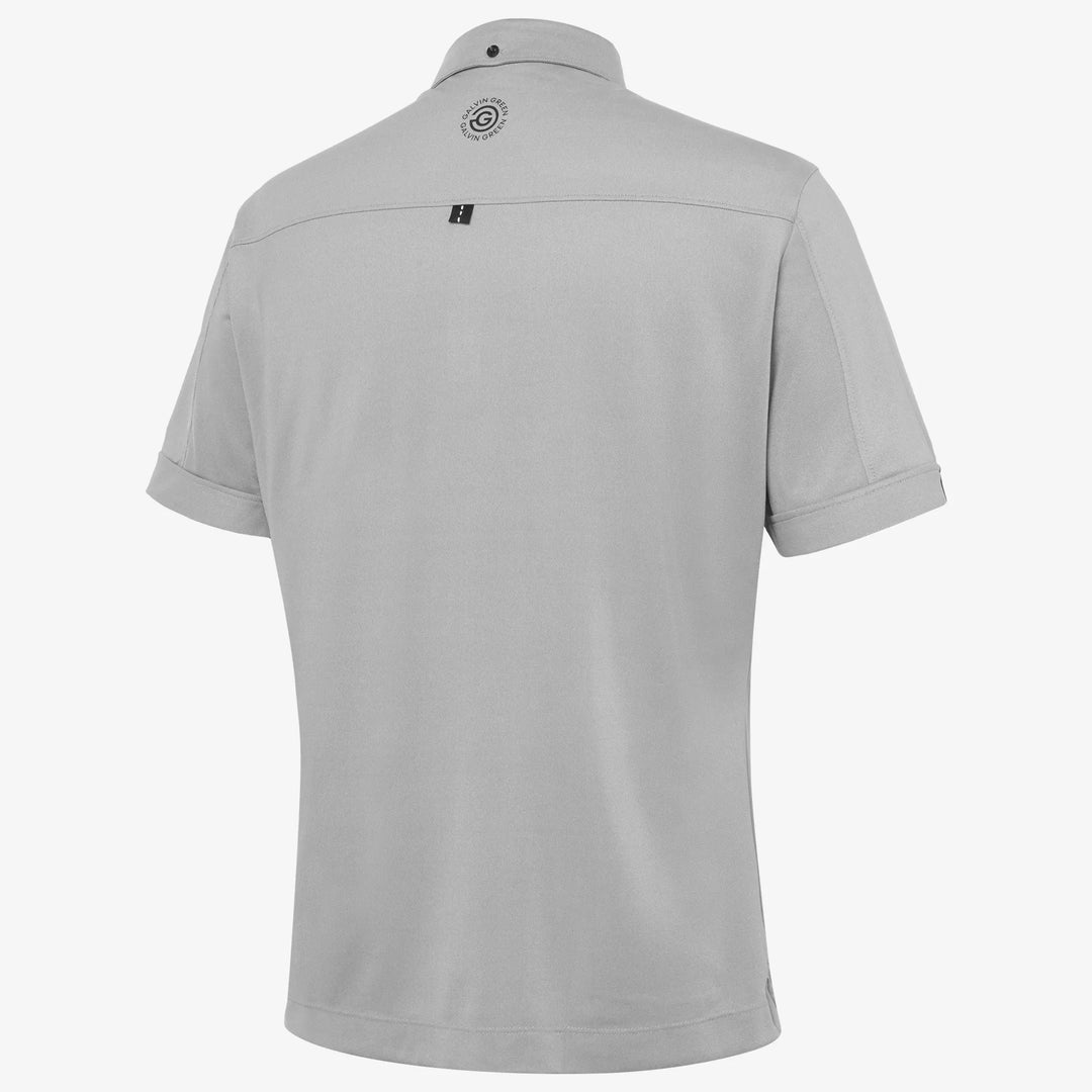 Maple is a Breathable short sleeve golf shirt for Men in the color Sharkskin(7)