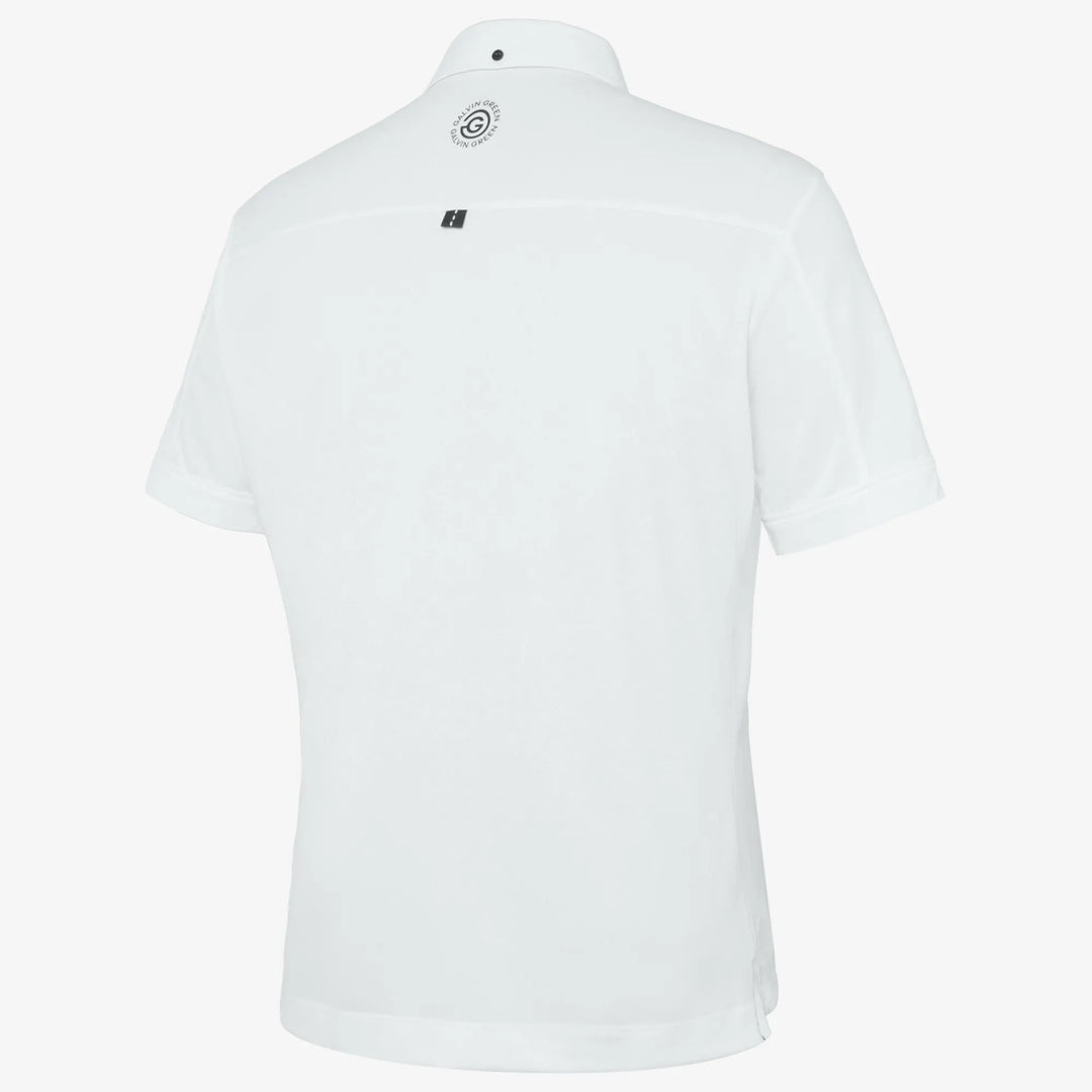 Maple is a Breathable short sleeve golf shirt for Men in the color White(7)