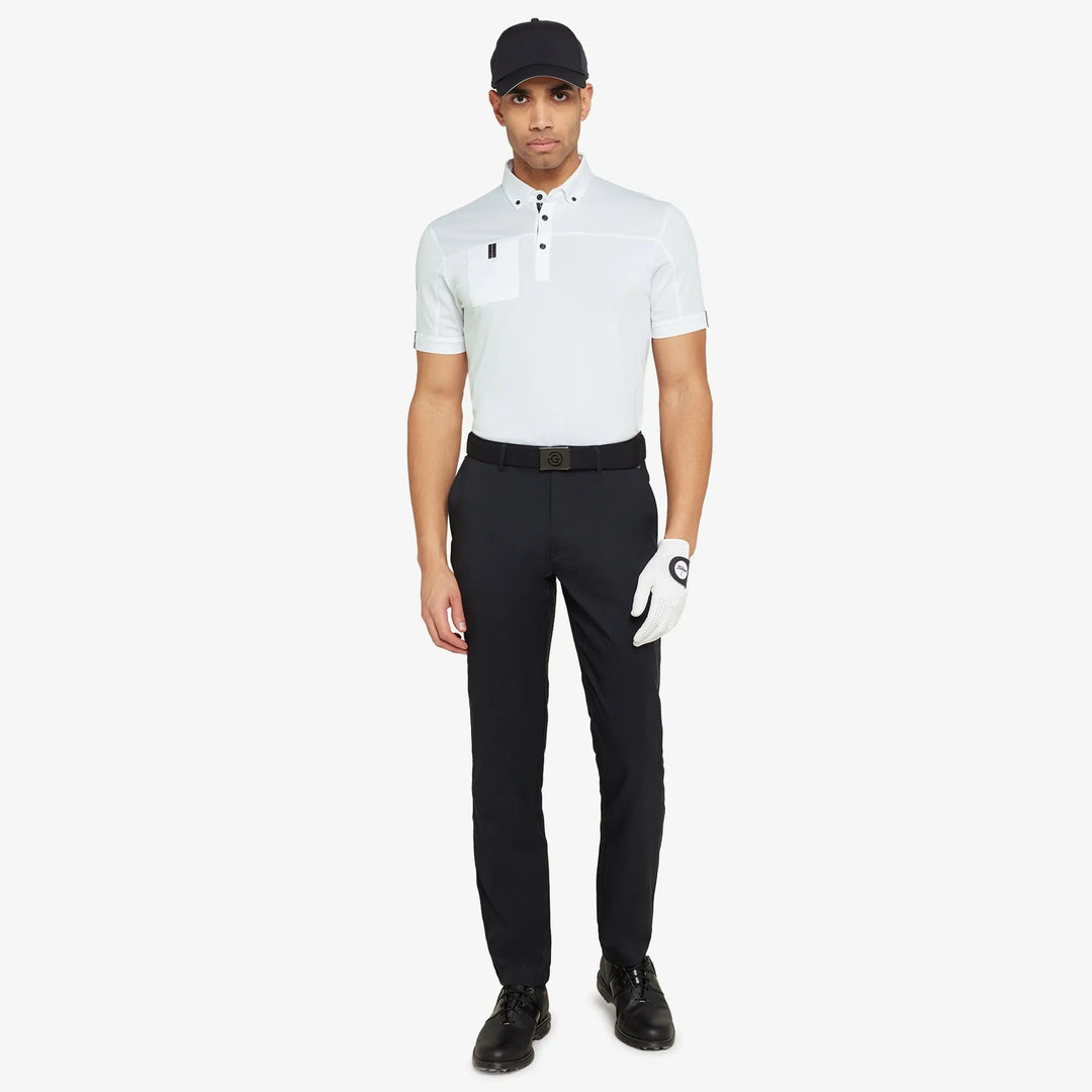 Maple is a Breathable short sleeve golf shirt for Men in the color White(2)