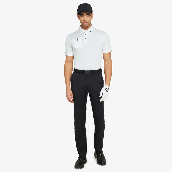 Maple is a Breathable short sleeve golf shirt for Men in the color White(2)
