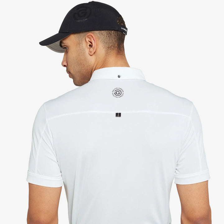 Maple is a Breathable short sleeve golf shirt for Men in the color White(5)